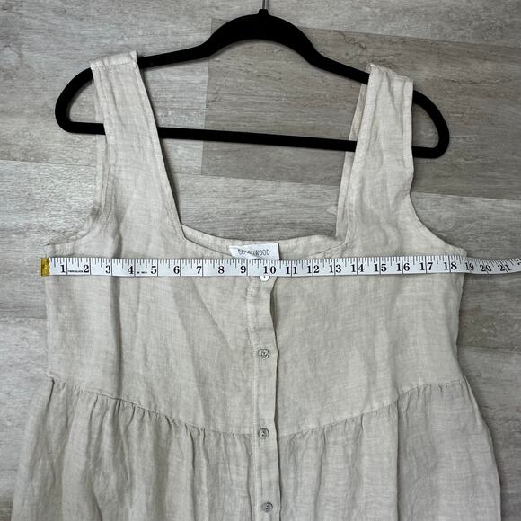 Beachwood Baby The Willow Dress - Moon Willow color -  Linen Maxi Dress L - Picture 6 of 7